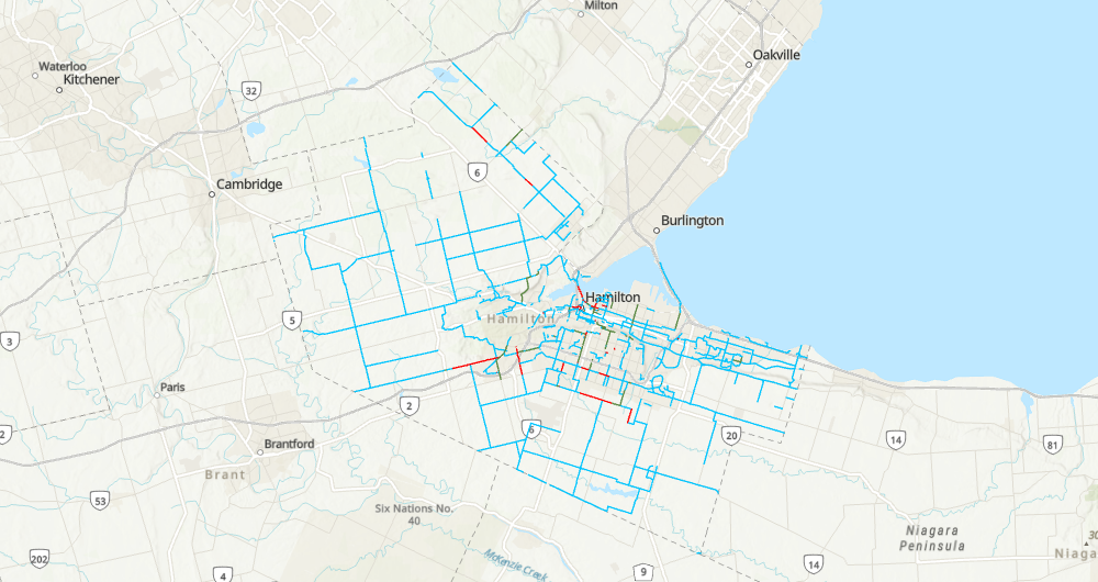 Bike Map 3 of Hamilton